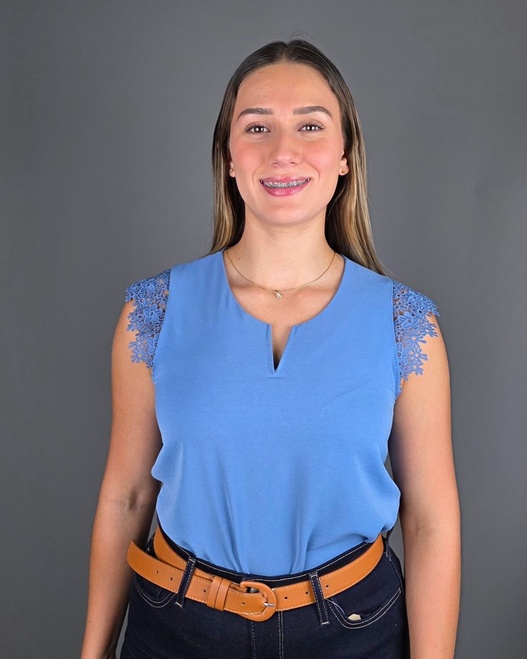 BLUSA TOGETHER CELESTE PARA DAMA