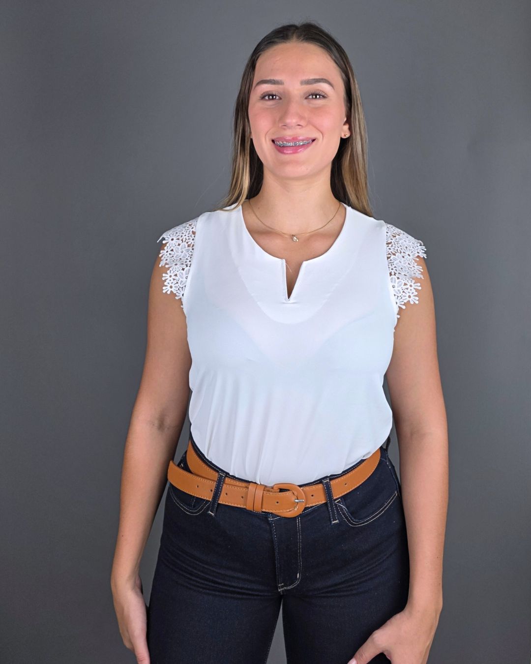 BLUSA TOGETHER BLANCA PARA DAMA