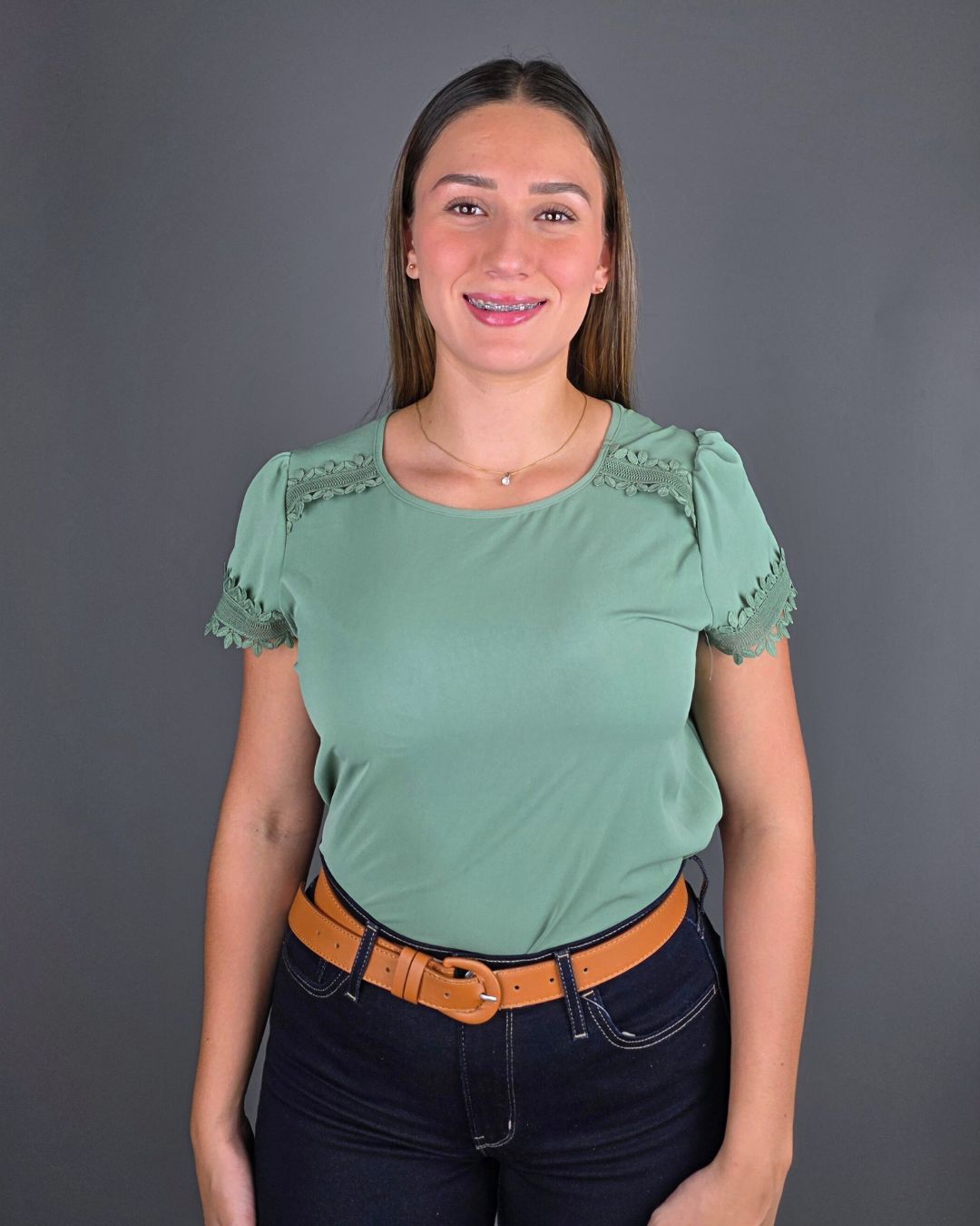 BLUSA TOGETHER VERDE PARA DAMA