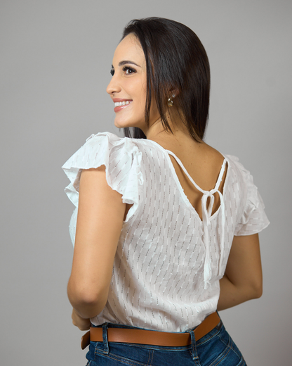 BLUSA BONAMI BLANCA PARA DAMA