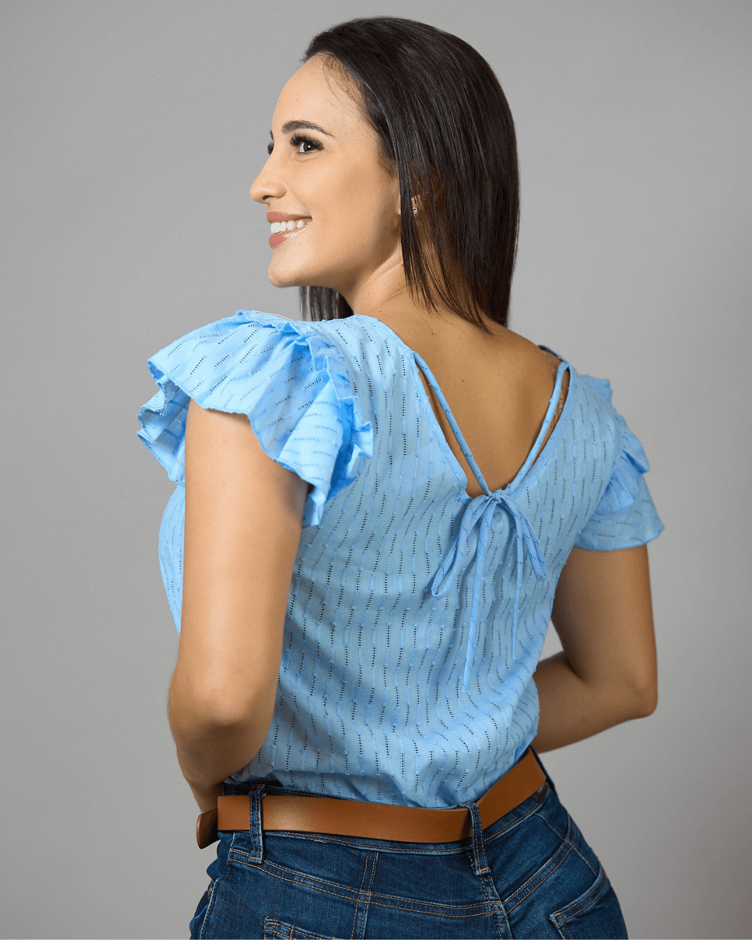 BLUSA BONAMI CELESTE