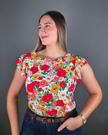BLUSA BONAMI ESTAMPADA