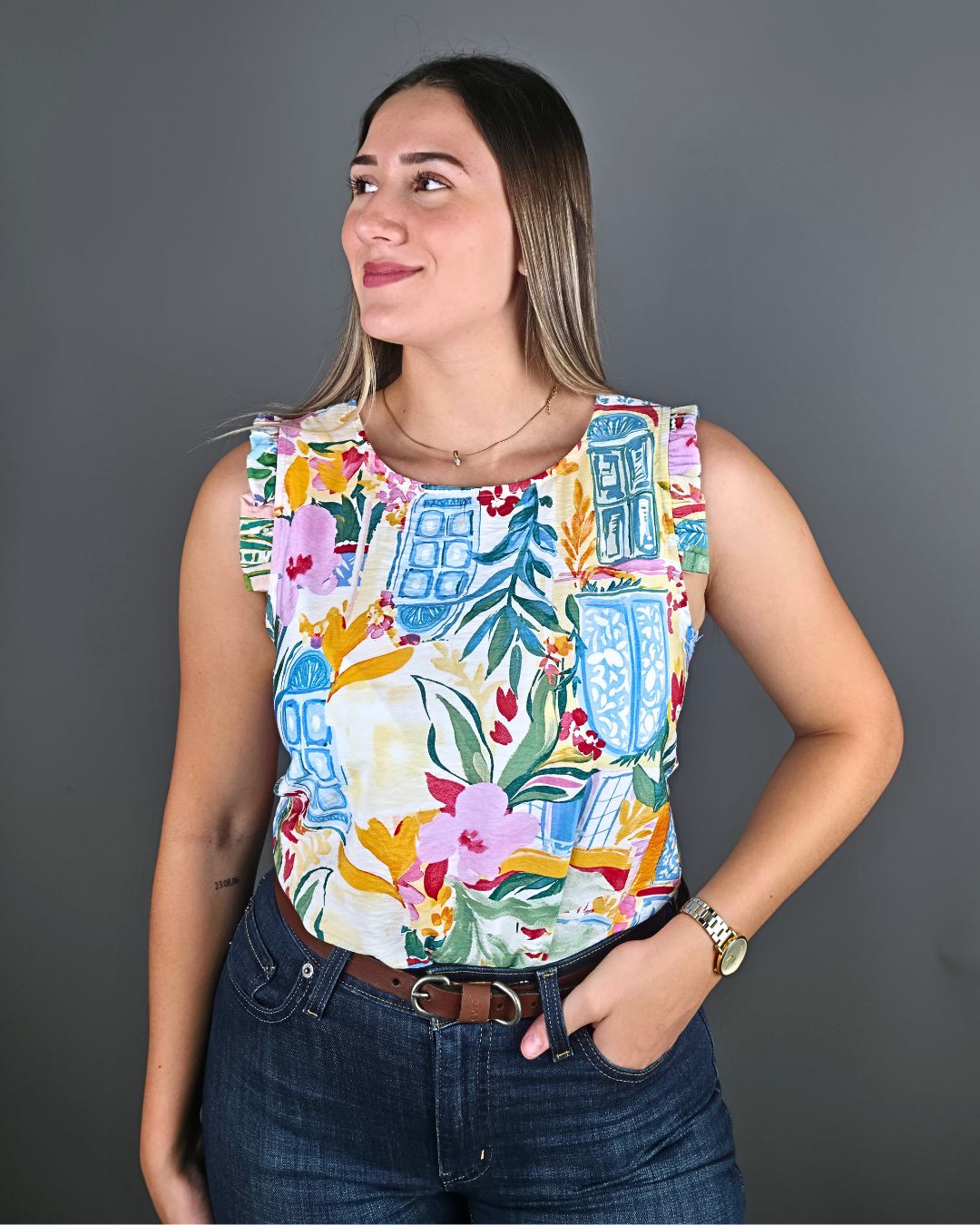 BLUSA BONAMI BLANCA PARA DAMA