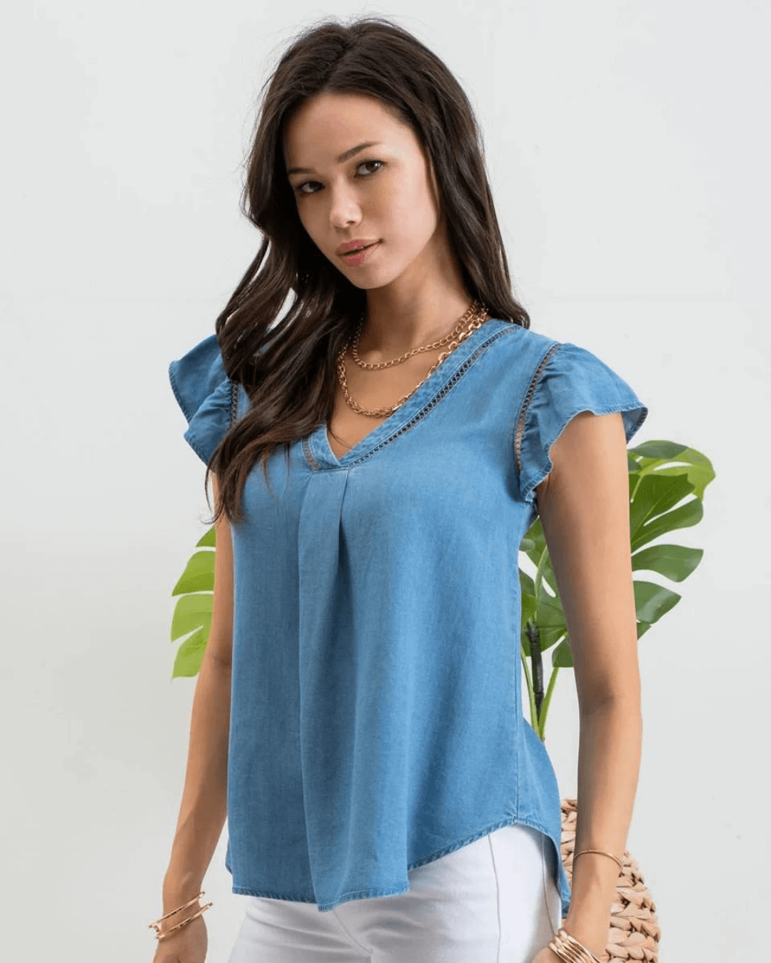 BLUSA MINE CELESTE