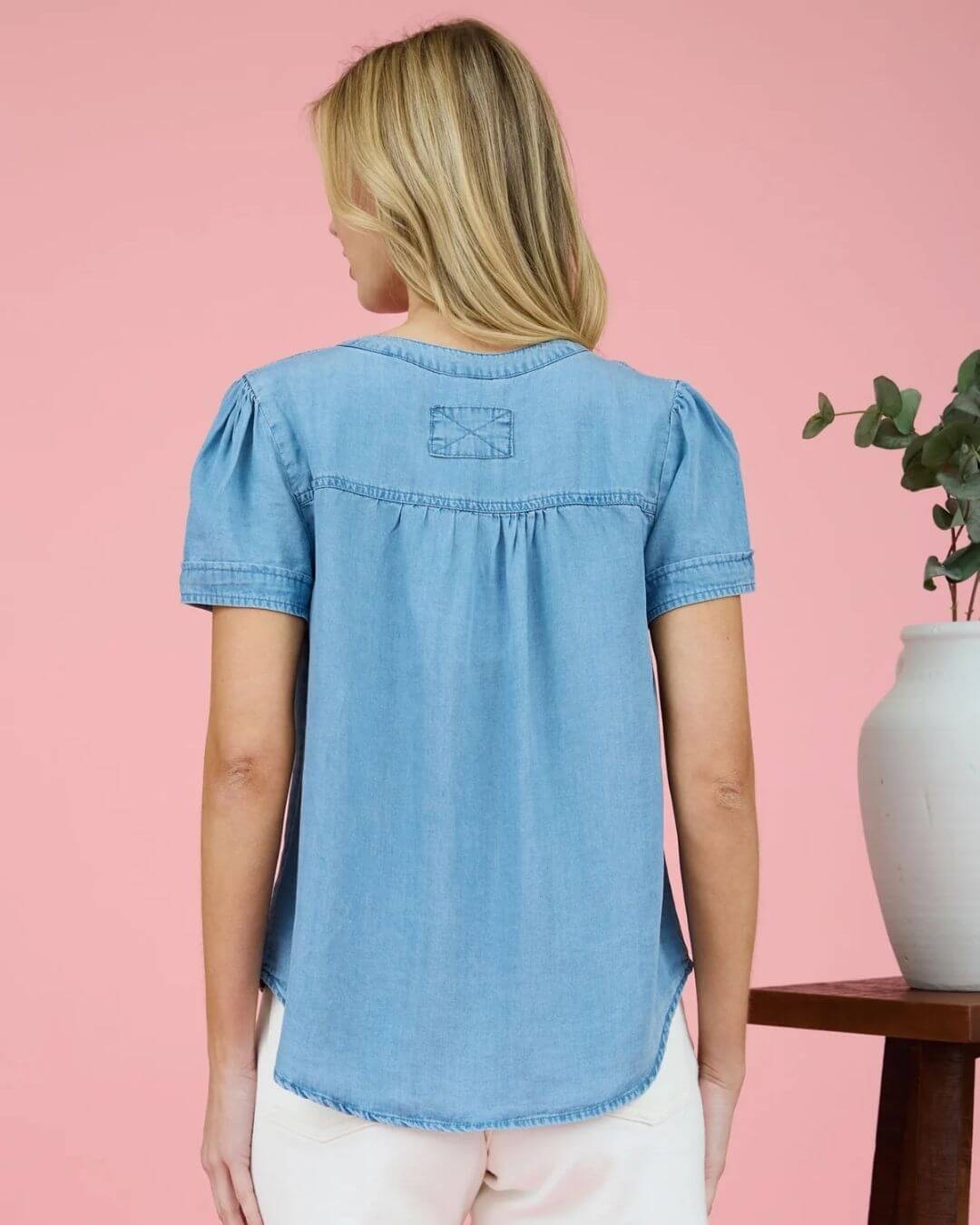 BLUSA MINE MEZCLILLA