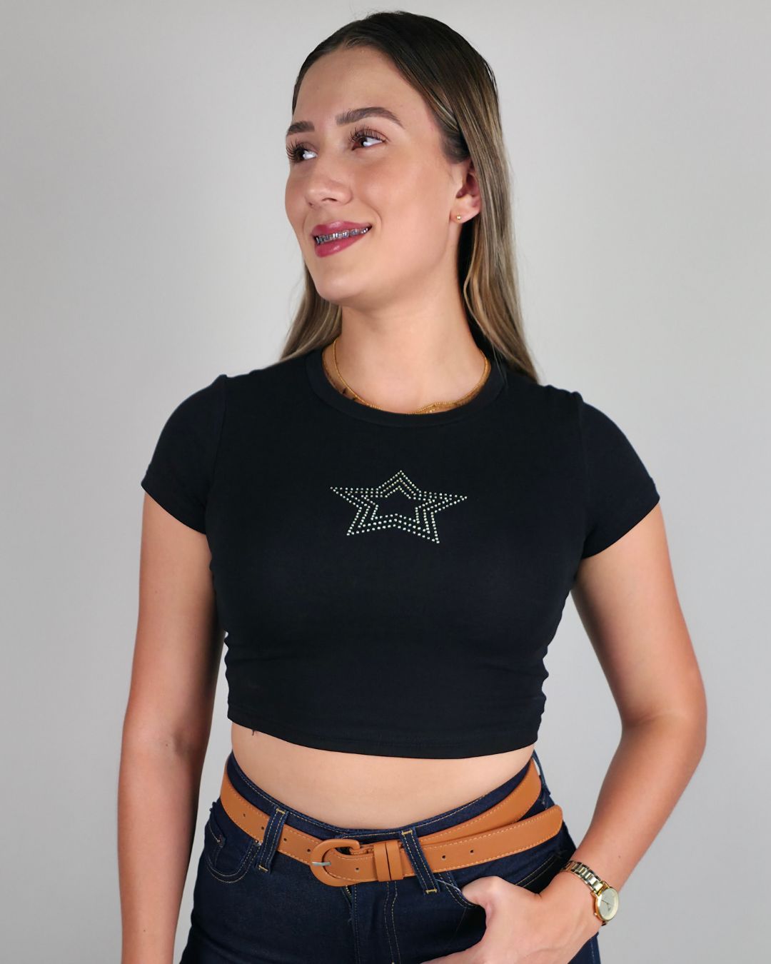 BLUSA LOVE POEM NEGRA PARA DAMA