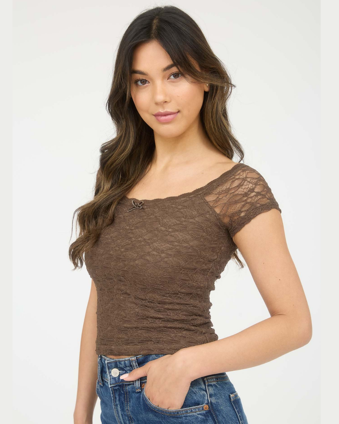 BLUSA LOS ÁNGELES CON ENCAJE