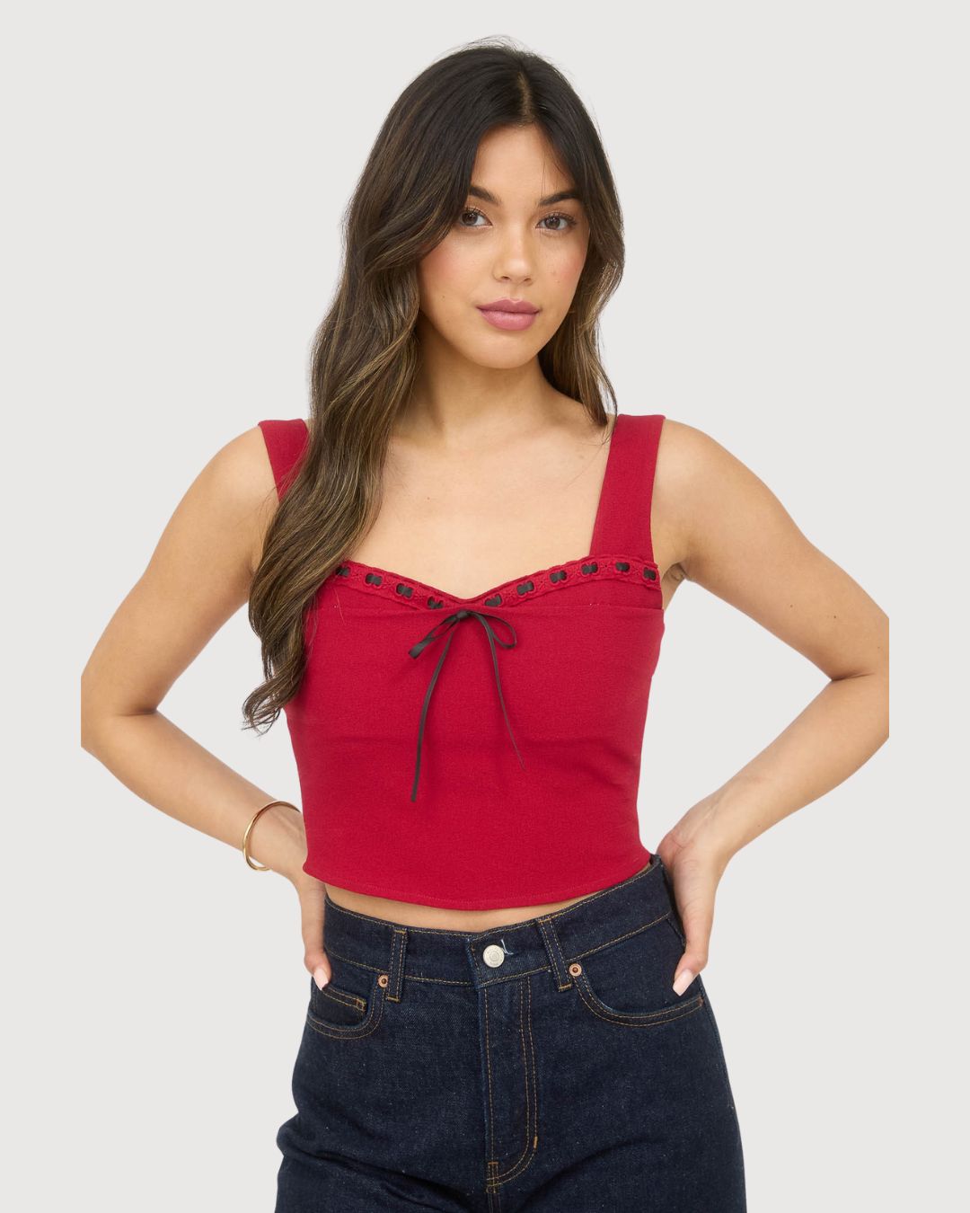 BLUSA MINE ROJA PARA DAMA