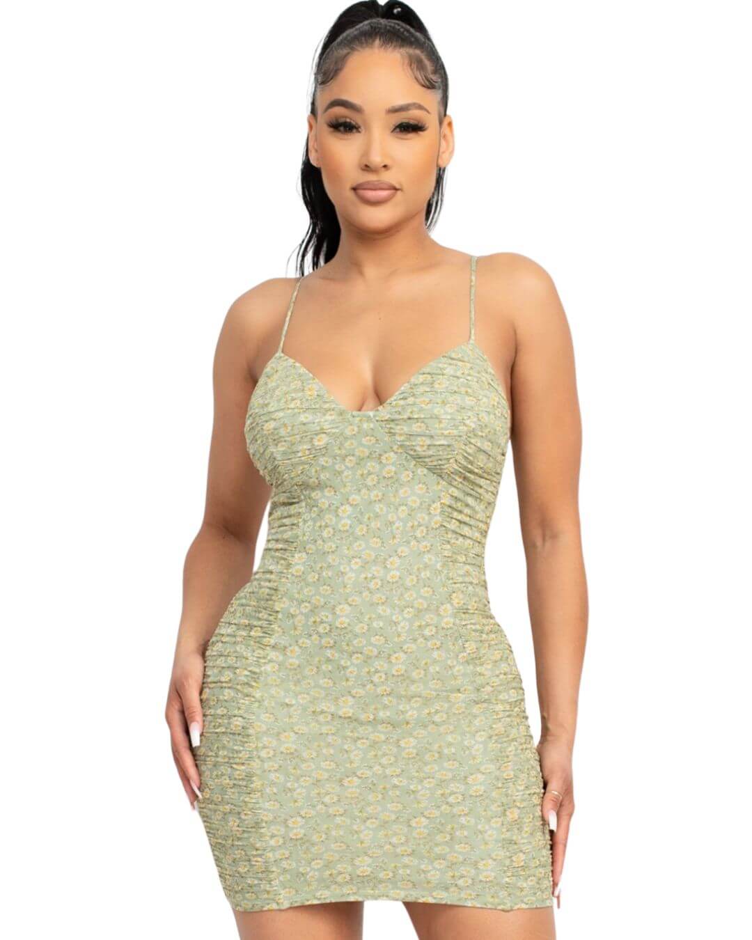 VESTIDO IRIS VERDE CORTO  PARA DAMA