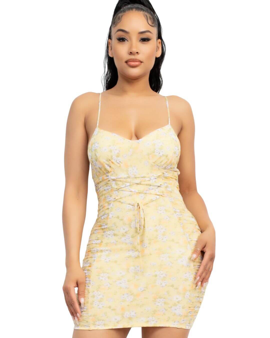 VESTIDO IRIS CORTO AMARILLO PARA DAMA