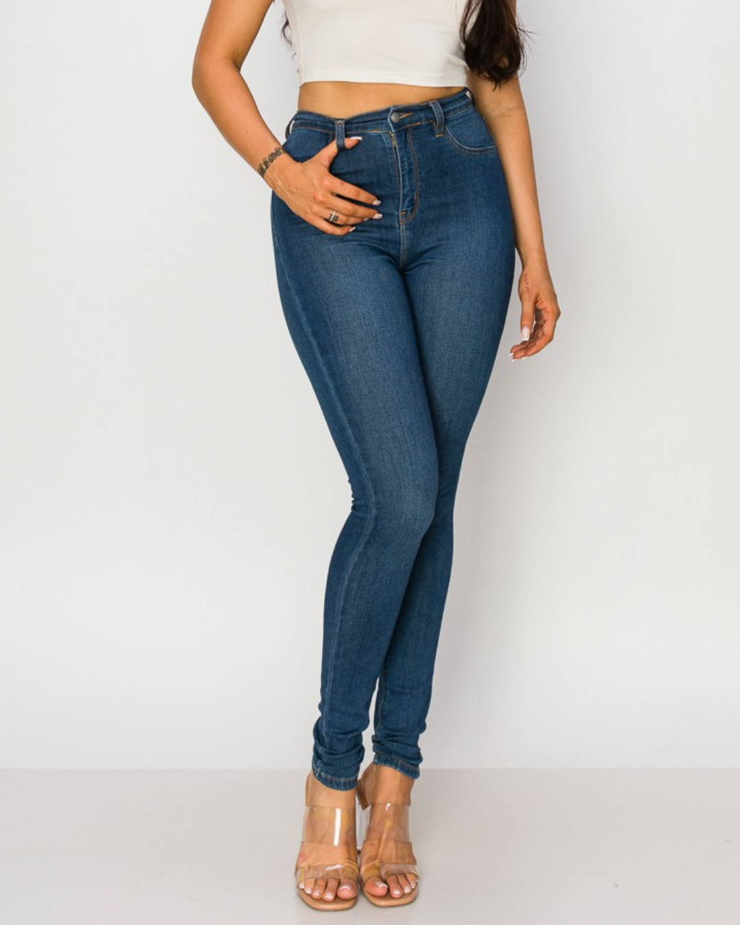 JEANS ENCORE PLUS AZUL MEDIO PARA DAMA