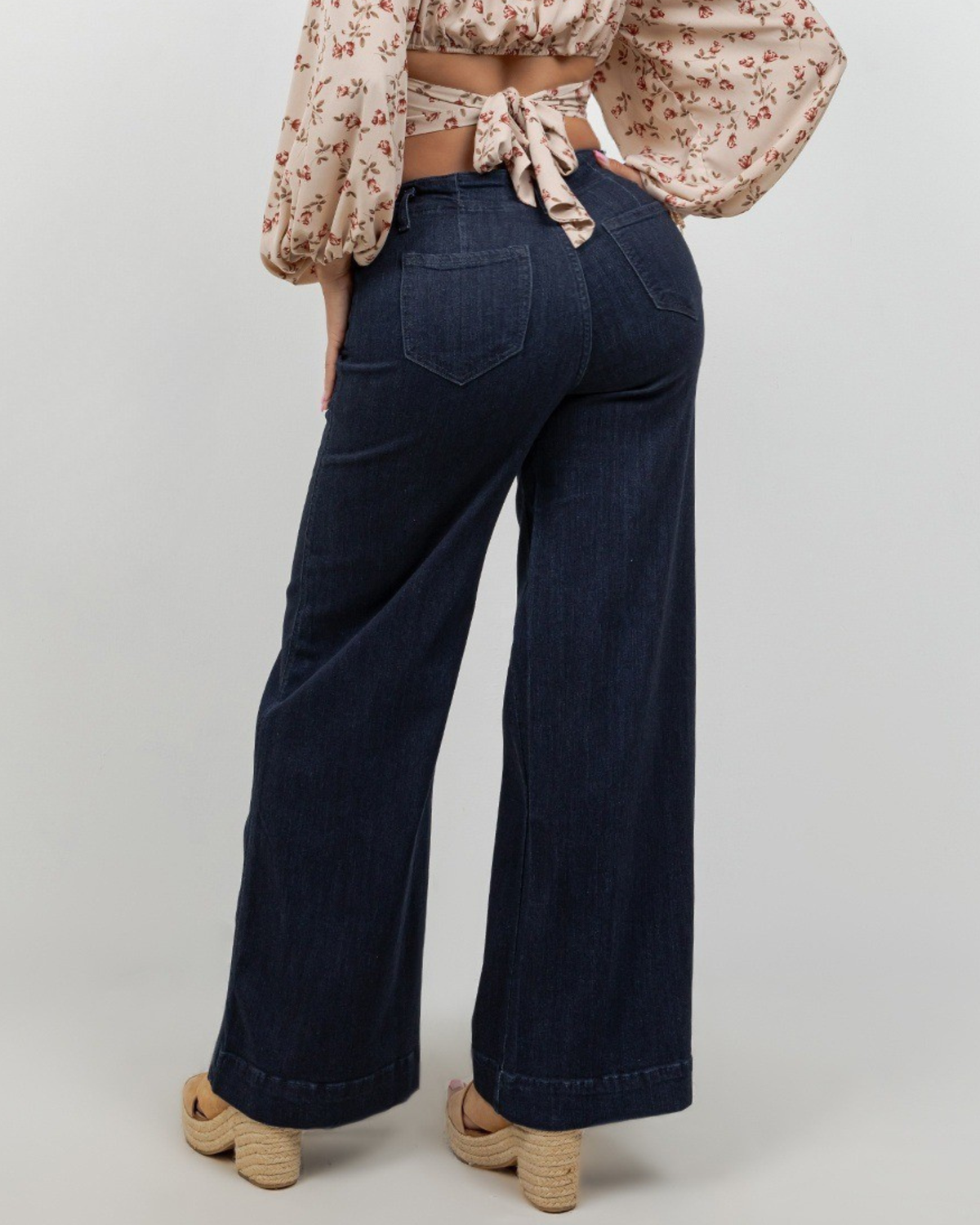 JEANS ENCORE HIGH RISE PALAZZO