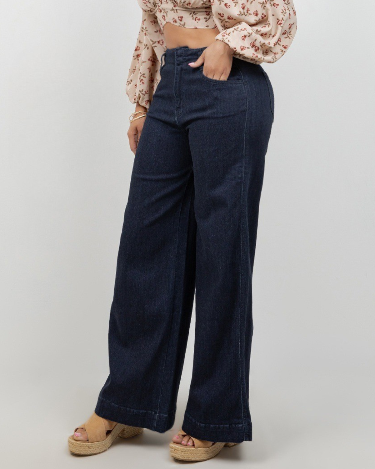 JEANS ENCORE HIGH RISE PALAZZO