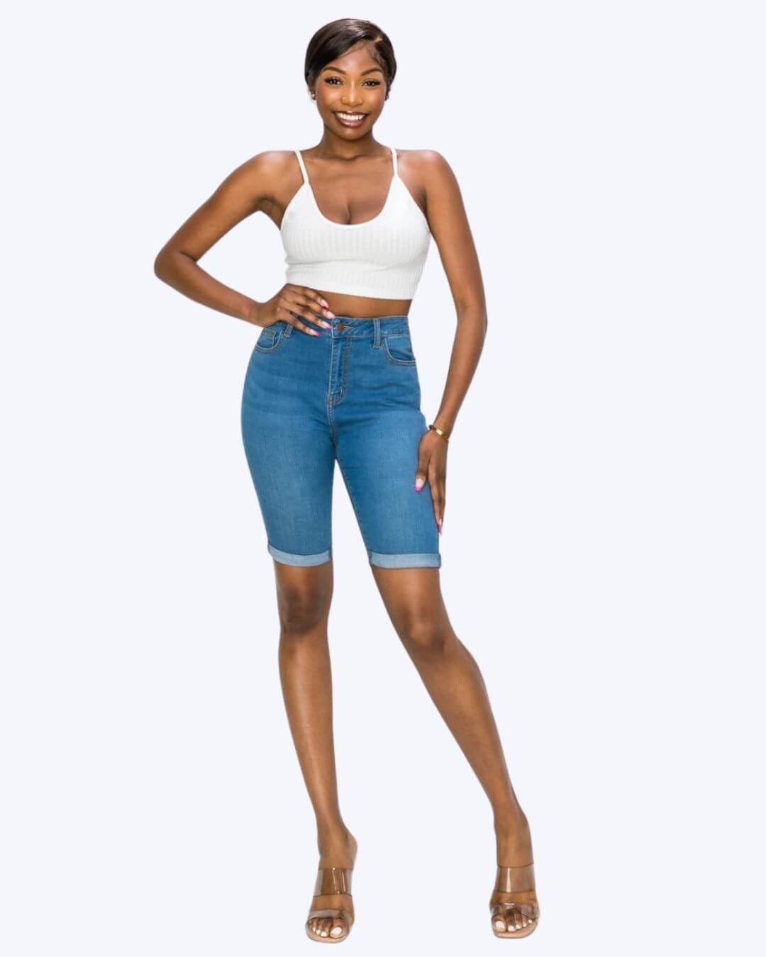 SHORT ENCORE CELESTE PARA DAMA