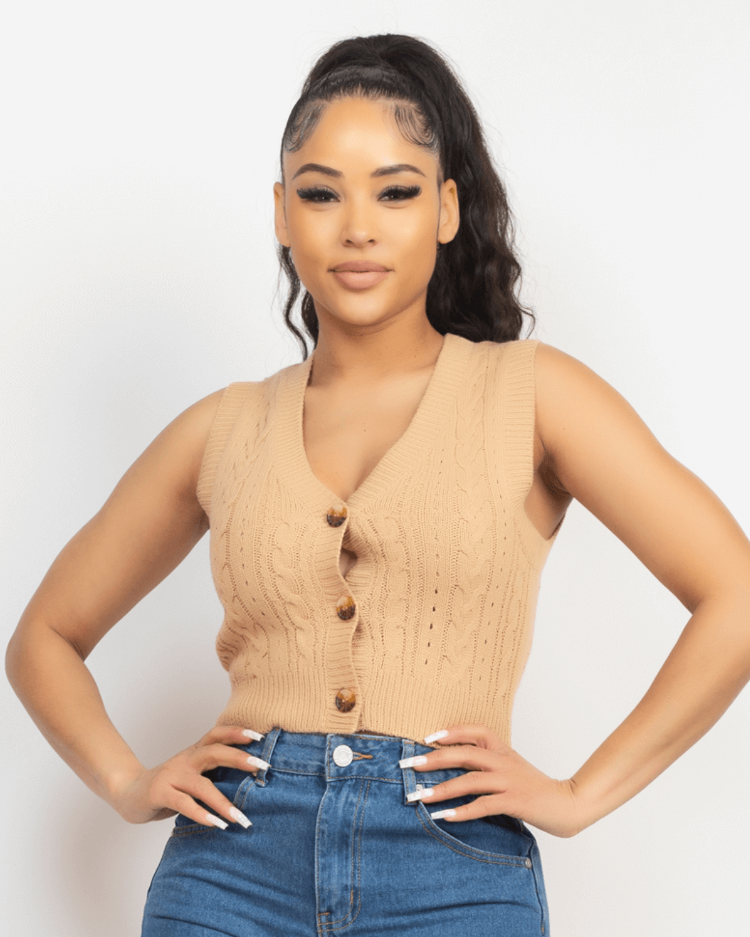 BLUSA IRIS CUELLO V DE BOTONES