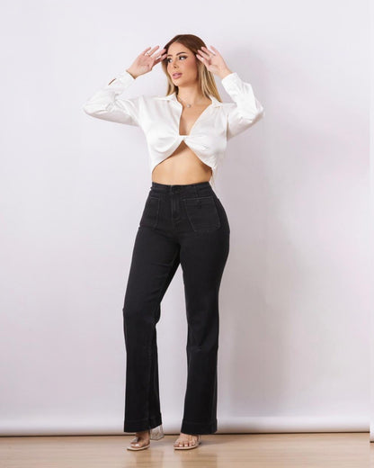 JEANS PSYCHO SIXTEEN FULL LENGHT CROP WIDE LEG