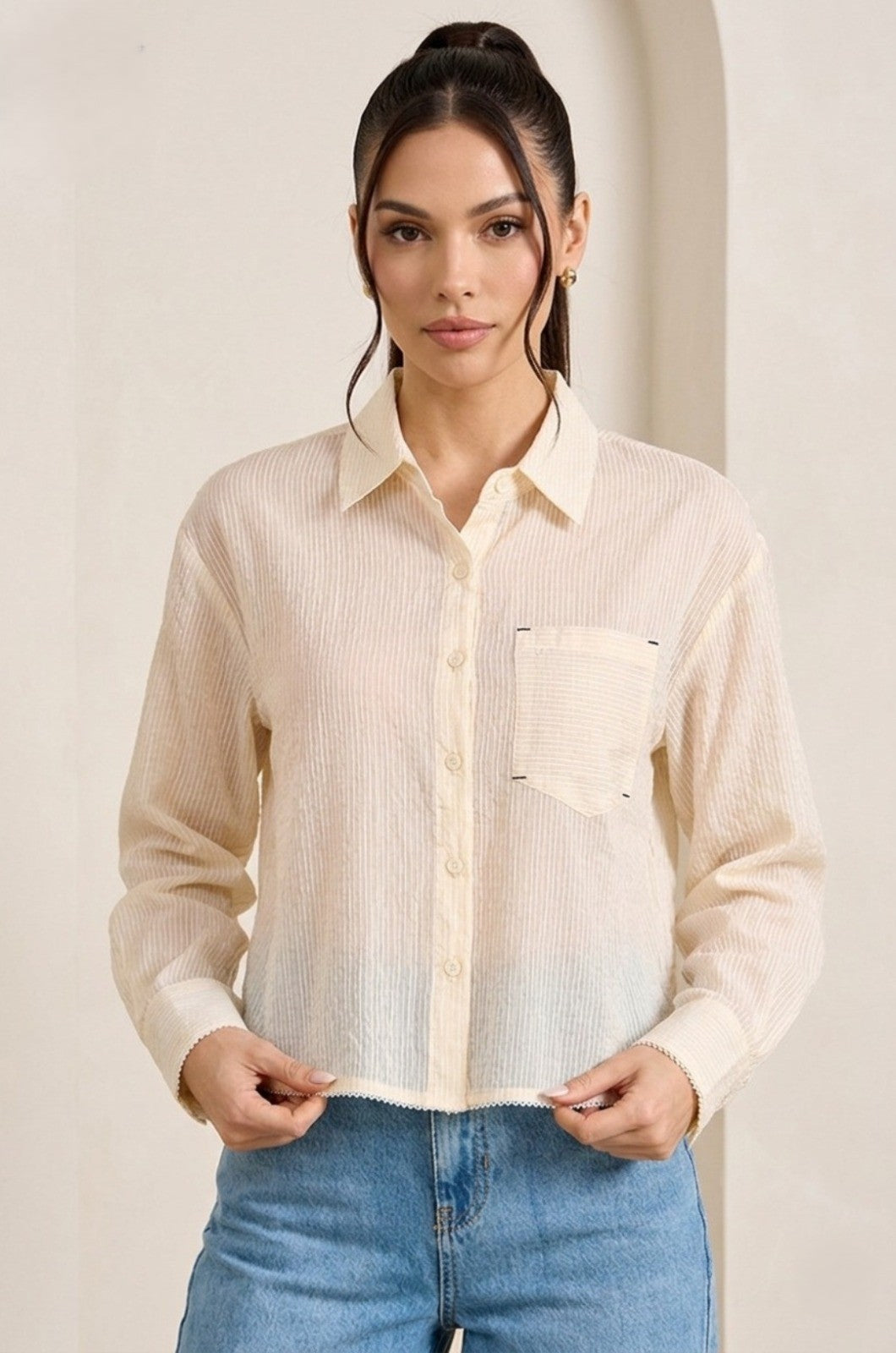 CAMISA MANGA LARGA