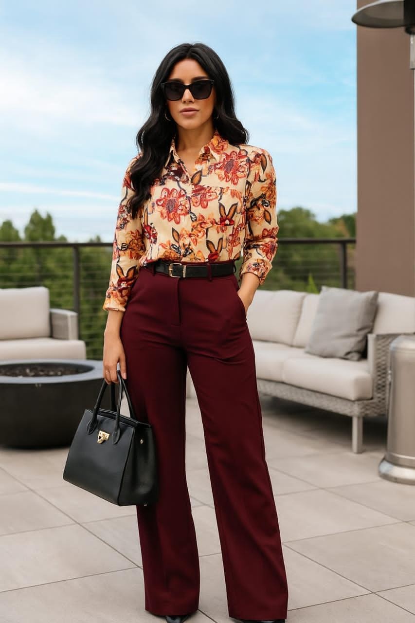 BLUSA EVERLYNN APPAREL FLOREADA