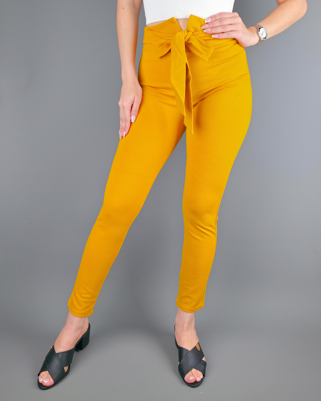 PANTALÓN DE VESTIR MOSTAZA PARA DAMA CHOCOLATE