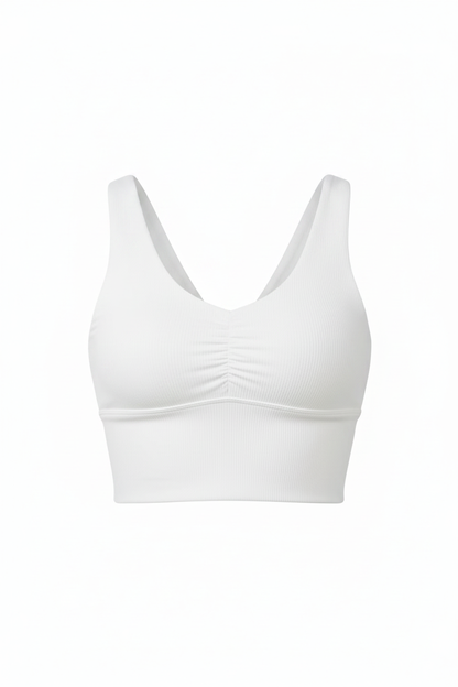 Blusa blanca - mismo diseño fondo gris