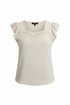 Blusa crema ghost mannequin