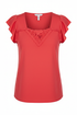 Blusa roja coral ghost mannequin