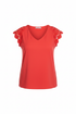 Blusa roja ghost mannequin