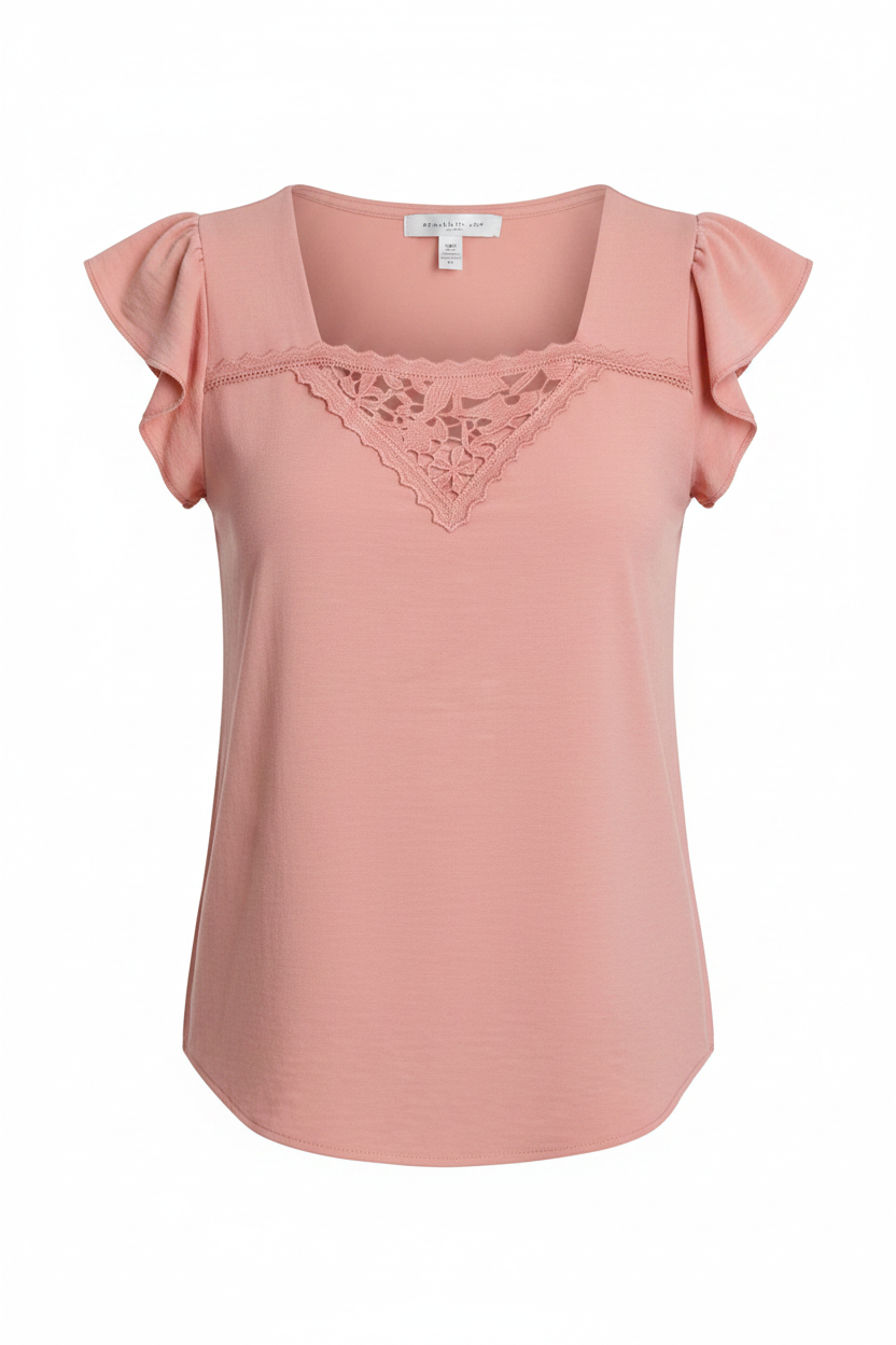 Blusa rosa ghost mannequin