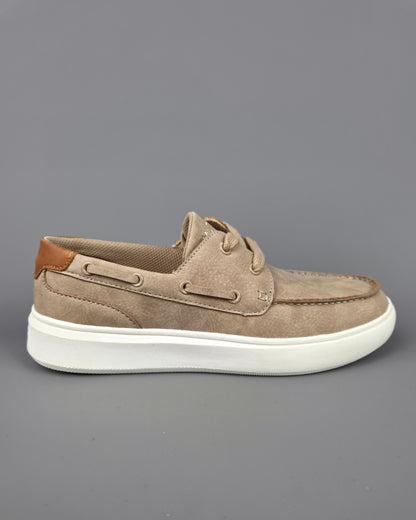 TENNIS NAUTICA BEIGE PARA CABALLERO