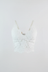 Top encaje blanco ghost mannequin